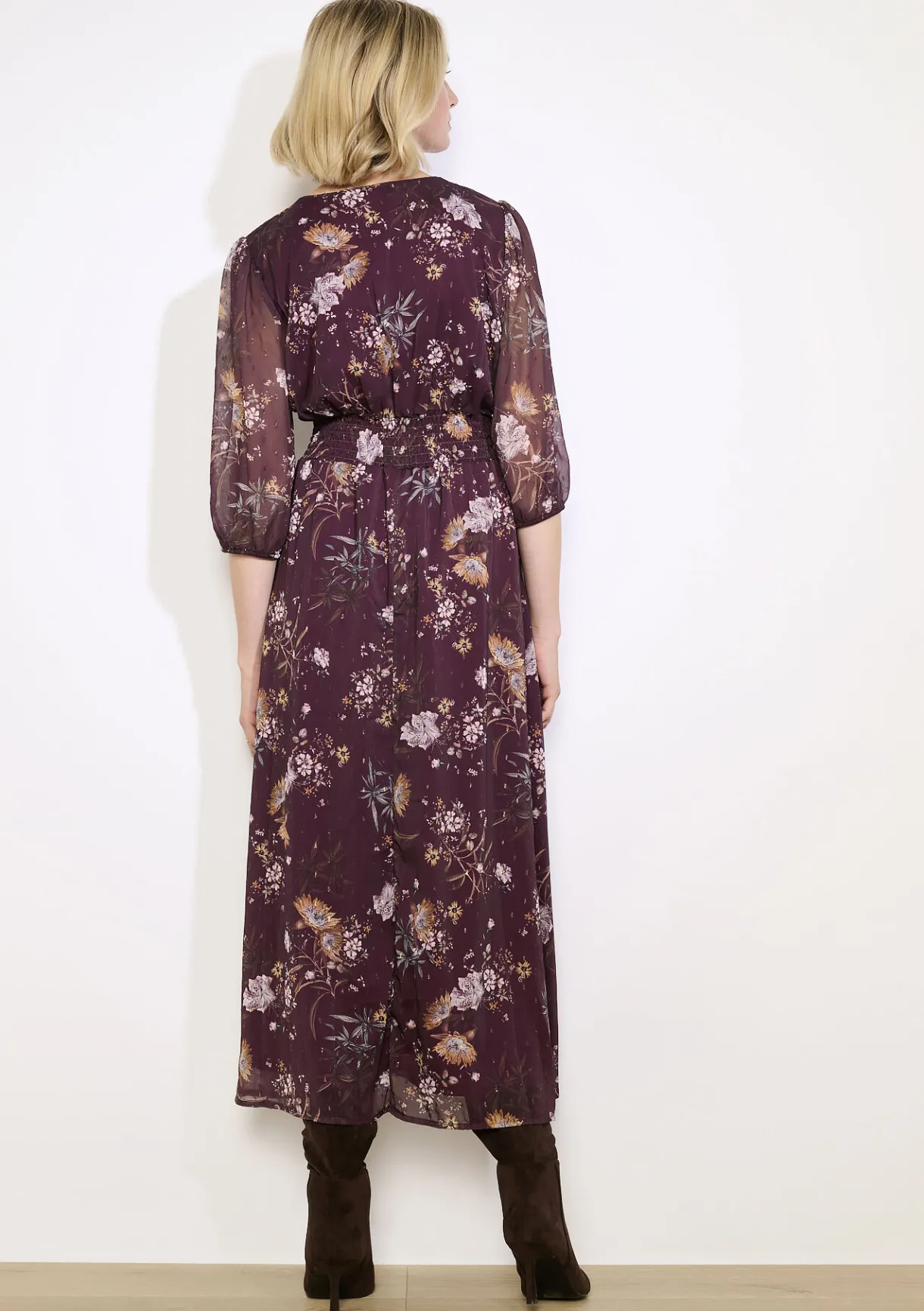 LolaLiza Gebloemde midi-jurk- Jurken