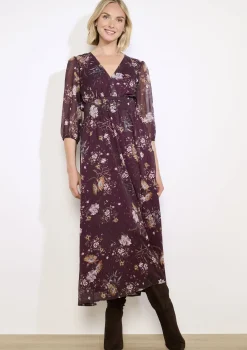 LolaLiza Gebloemde midi-jurk- Jurken