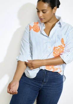 LolaLiza Geborduurde blouse met pailletten- Blouses En Hemden