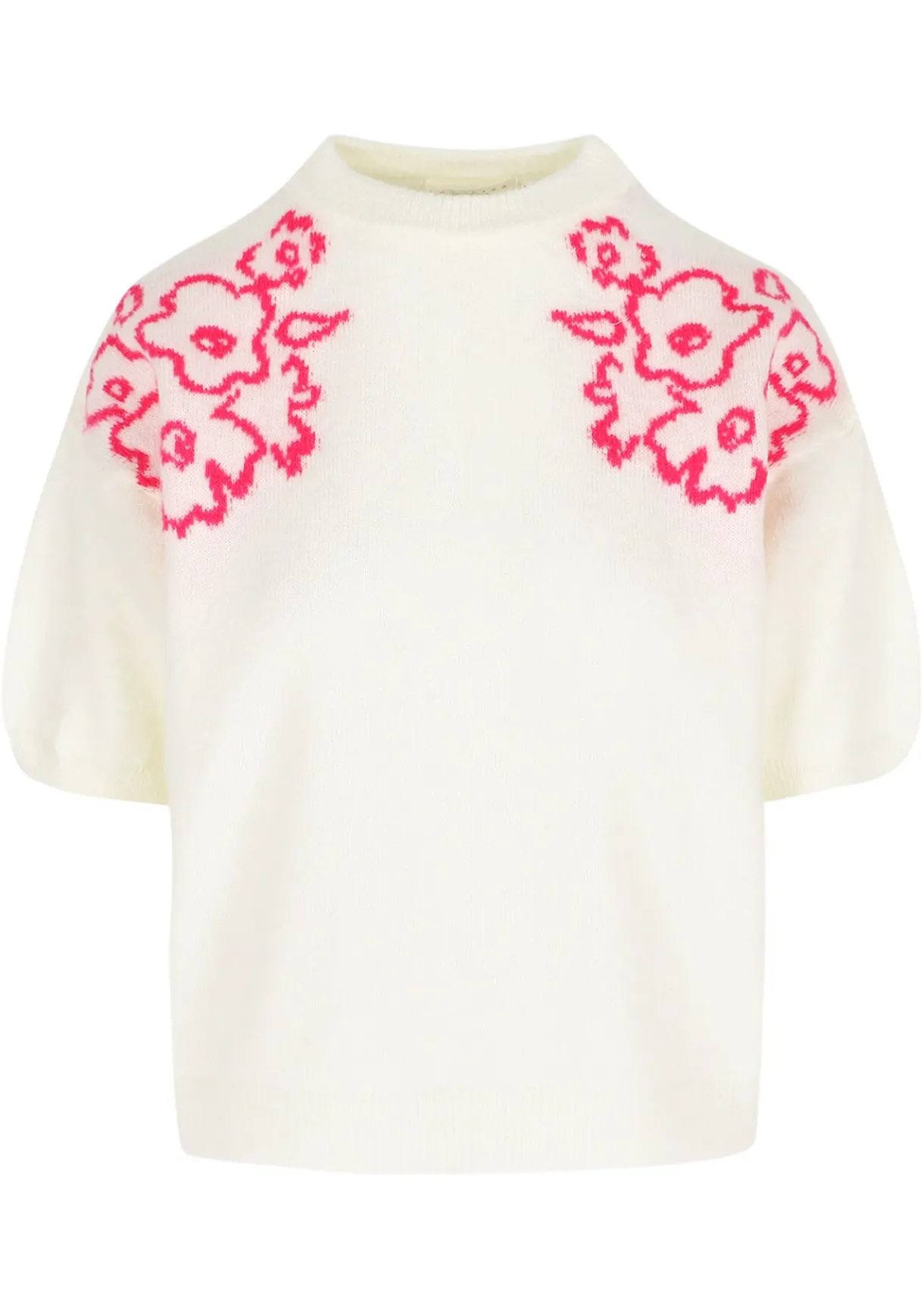 LolaLiza Geborduurde korte mouwen trui- Truien En Cardigans