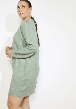 LolaLiza Gebreide jurk met hartknopen- Jurken