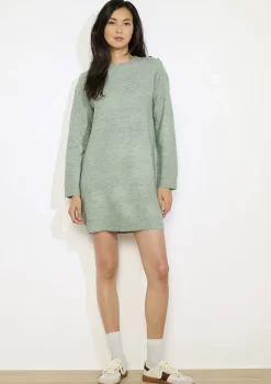 LolaLiza Gebreide jurk met hartknopen- Jurken