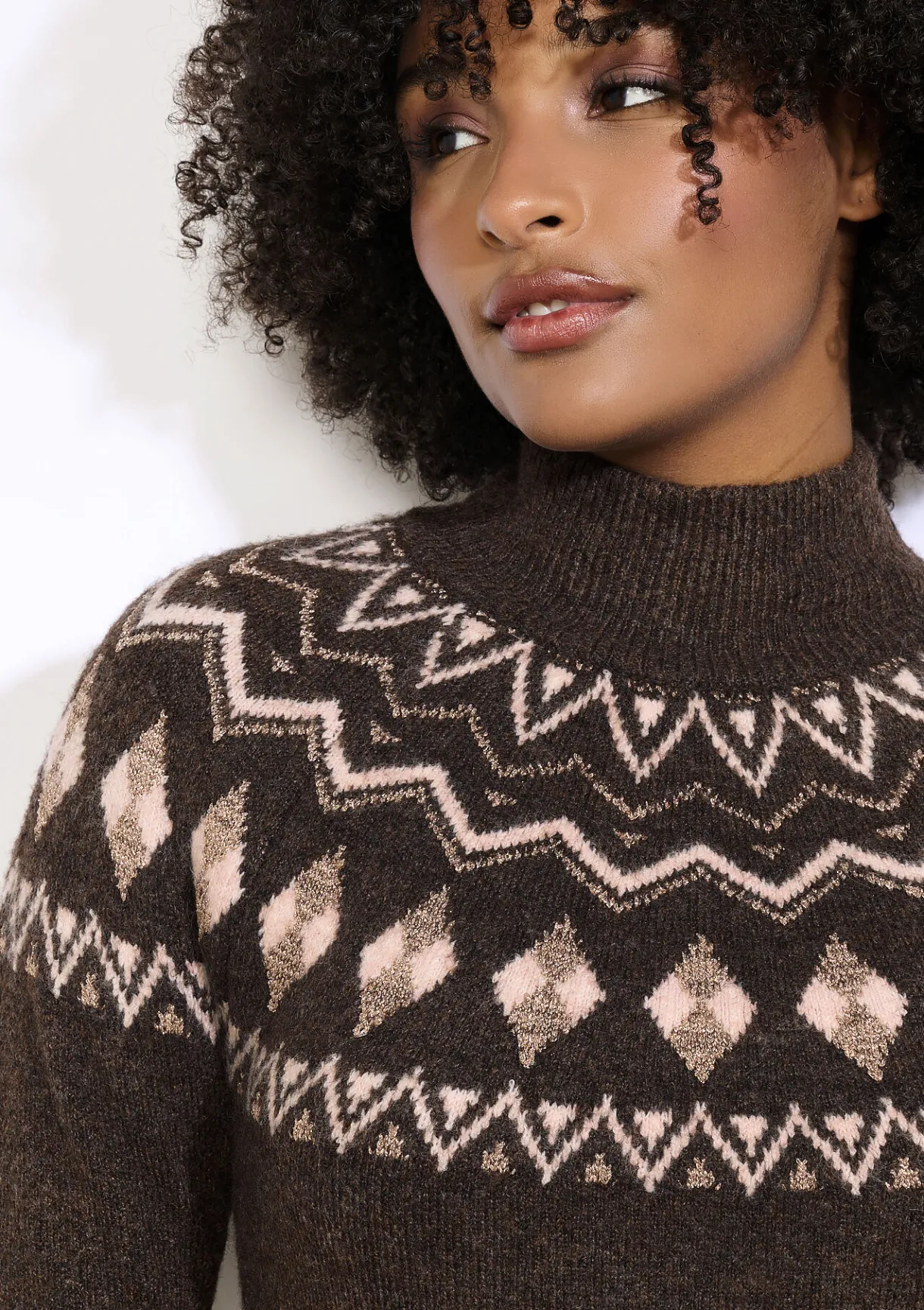 LolaLiza Gebreide jurk met jacquardmotief- Jurken