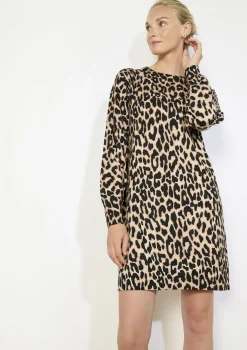 LolaLiza Gebreide jurk met print- Jurken