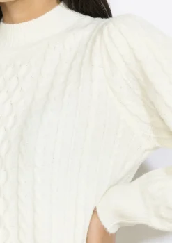 LolaLiza gebreide kabeltrui-jurk- Jurken