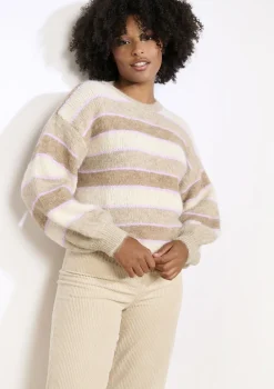 LolaLiza Gebreide streepentrui- Truien En Cardigans