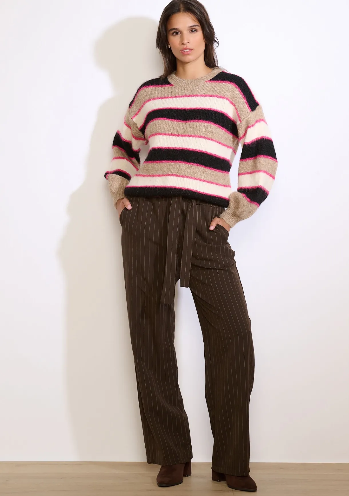 LolaLiza Gebreide streepentrui- Truien En Cardigans