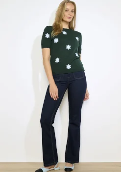 LolaLiza Gebreide trui met bloemenprint- Truien En Cardigans