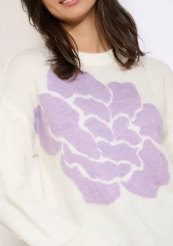 LolaLiza Gebreide trui met bloemmotief- Truien En Cardigans