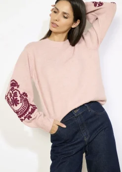 LolaLiza Gebreide trui met borduursel- Truien En Cardigans