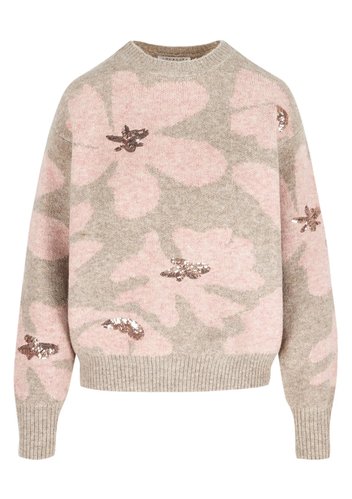 LolaLiza Gebreide trui met pailletten- Truien En Cardigans