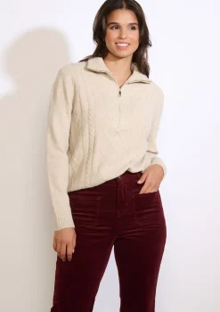 LolaLiza Gebreide trui met rits- Truien En Cardigans