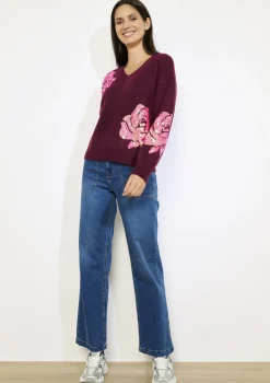 LolaLiza Gebreide trui met V-hals- Truien En Cardigans