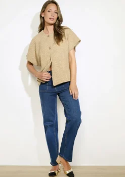 LolaLiza Gebreide vest met knopen- Truien En Cardigans