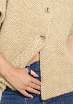 LolaLiza Gebreide vest met knopen- Truien En Cardigans