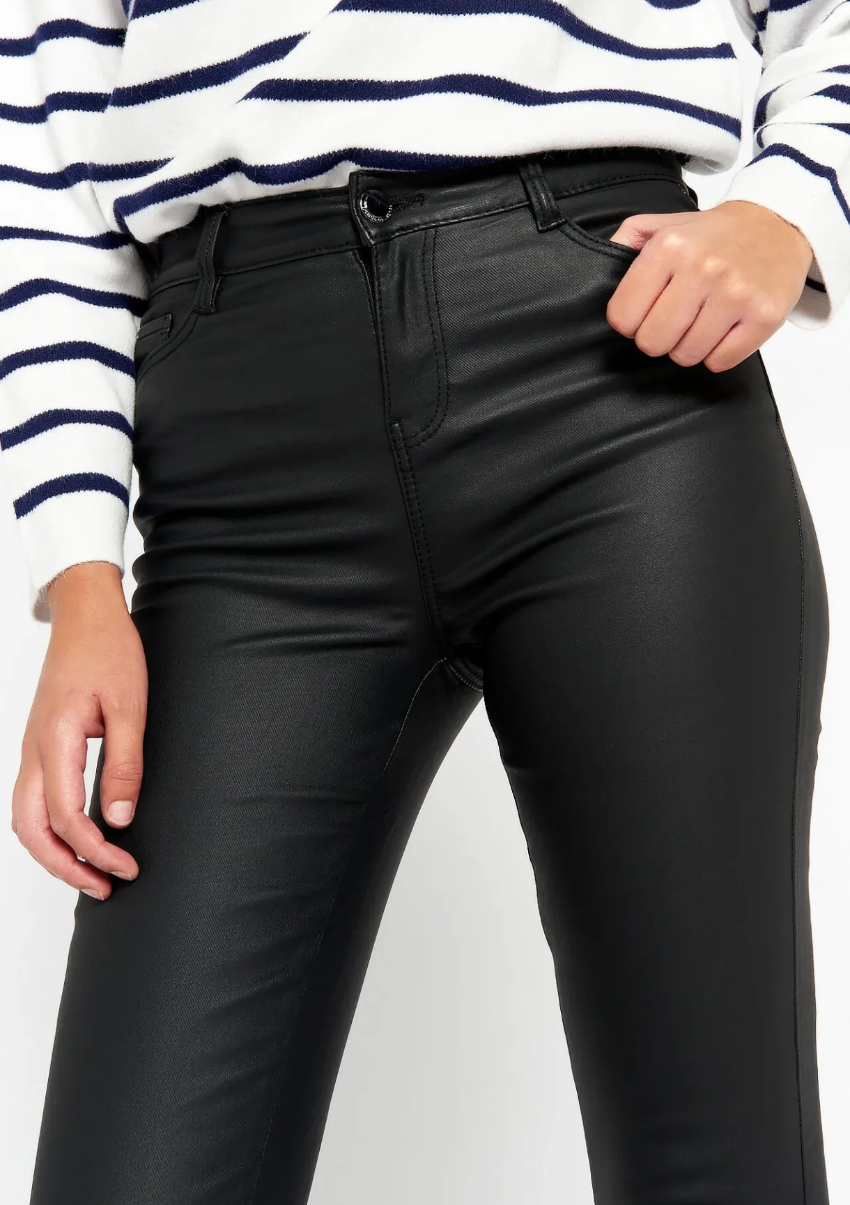 LolaLiza Gecoate skinny broek- Broeken