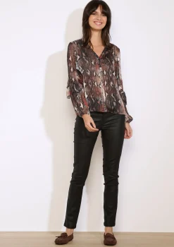 LolaLiza Gedrukte luchtige blouse- Blouses En Hemden