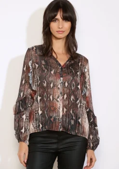 LolaLiza Gedrukte luchtige blouse- Blouses En Hemden