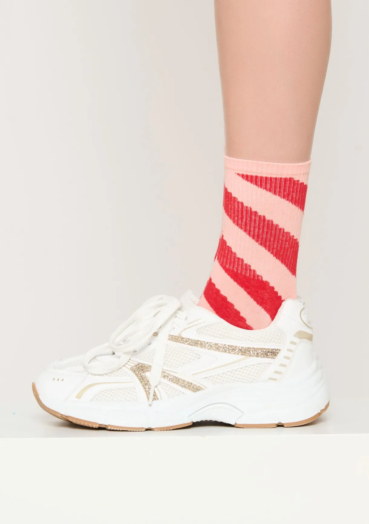 LolaLiza Gedurfde streepsokken- Accessoires