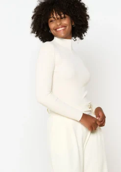 LolaLiza Geribbelde trui met mock neck- Truien En Cardigans