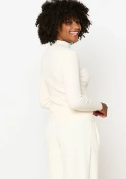 LolaLiza Geribbelde trui met mock neck- Truien En Cardigans