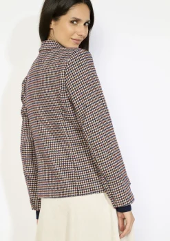 LolaLiza Geruite double-breasted blazer- Vesten En Blazers