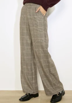 LolaLiza Geruite rechte broek- Broeken