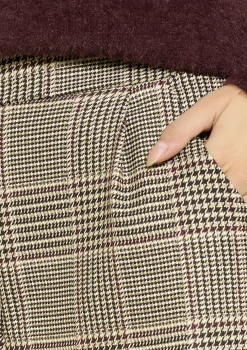 LolaLiza Geruite rechte broek- Broeken