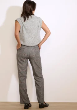 LolaLiza Geruite rechte broek- Broeken