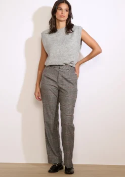 LolaLiza Geruite rechte broek- Broeken