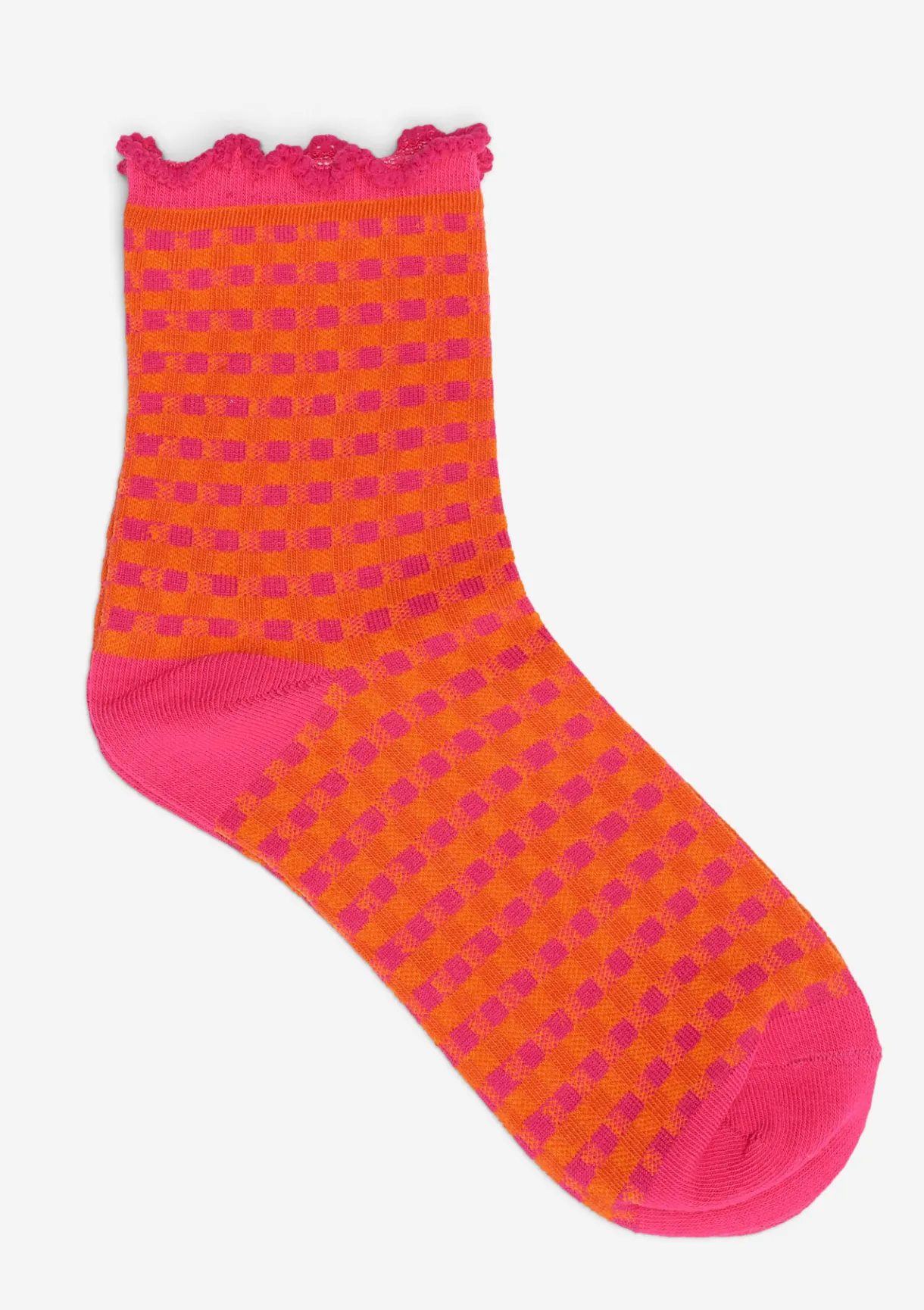 LolaLiza Geruite sokken met ruches- Accessoires