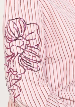 LolaLiza Gestreept hemd met borduursel- Blouses En Hemden