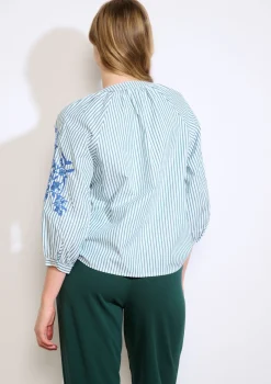 LolaLiza Gestreept hemd met pailletten- Blouses En Hemden