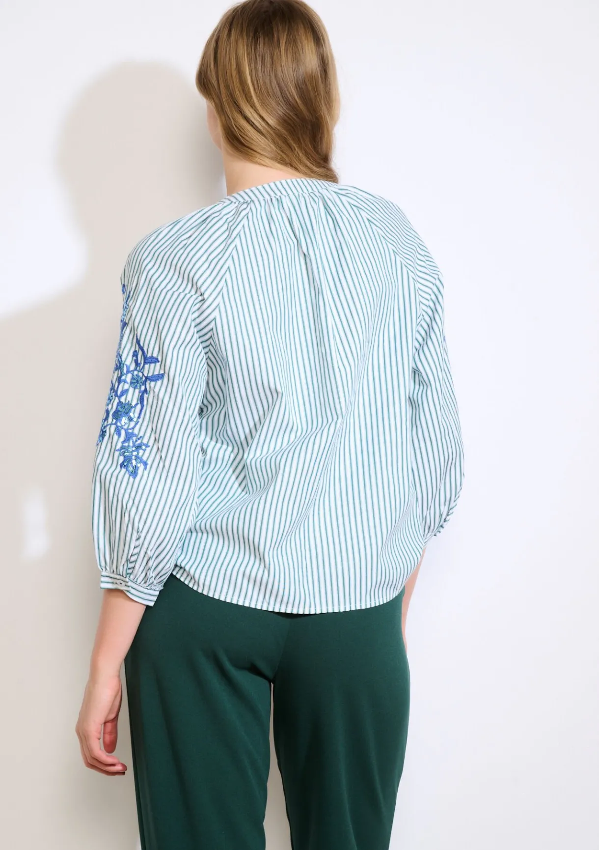 LolaLiza Gestreept hemd met pailletten- Blouses En Hemden