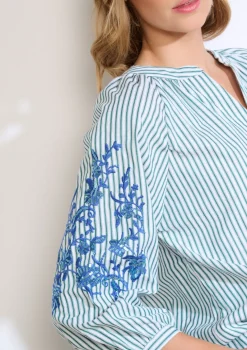 LolaLiza Gestreept hemd met pailletten- Blouses En Hemden