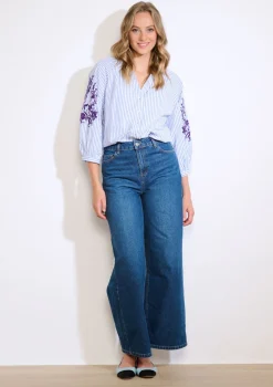 LolaLiza Gestreept hemd met pailletten- Blouses En Hemden