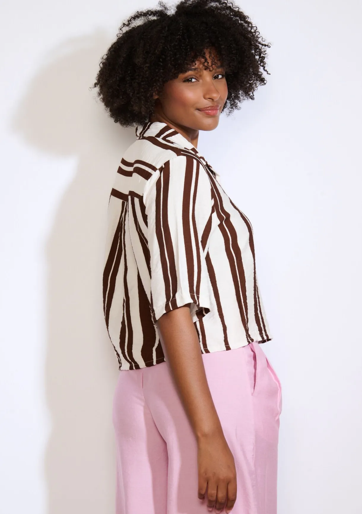 LolaLiza Gestreept soepel hemd- Blouses En Hemden