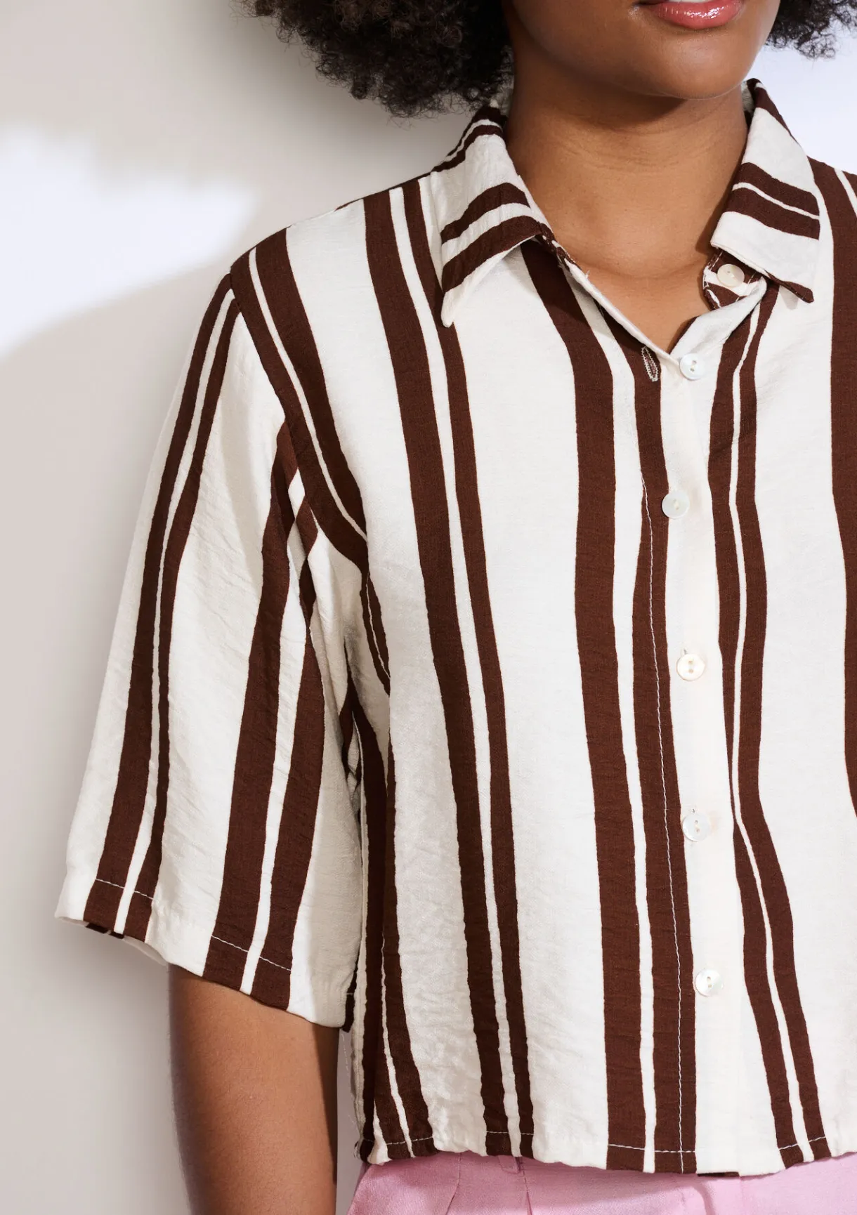 LolaLiza Gestreept soepel hemd- Blouses En Hemden