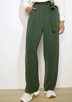 LolaLiza Gestreepte broek met hoge taille- Broeken