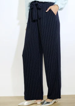 LolaLiza Gestreepte broek met hoge taille- Broeken