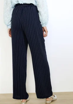 LolaLiza Gestreepte broek met hoge taille- Broeken