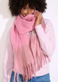 LolaLiza Gestreepte fluffy sjaal- Accessoires