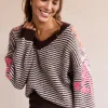 LolaLiza Gestreepte gebreide trui- Truien En Cardigans