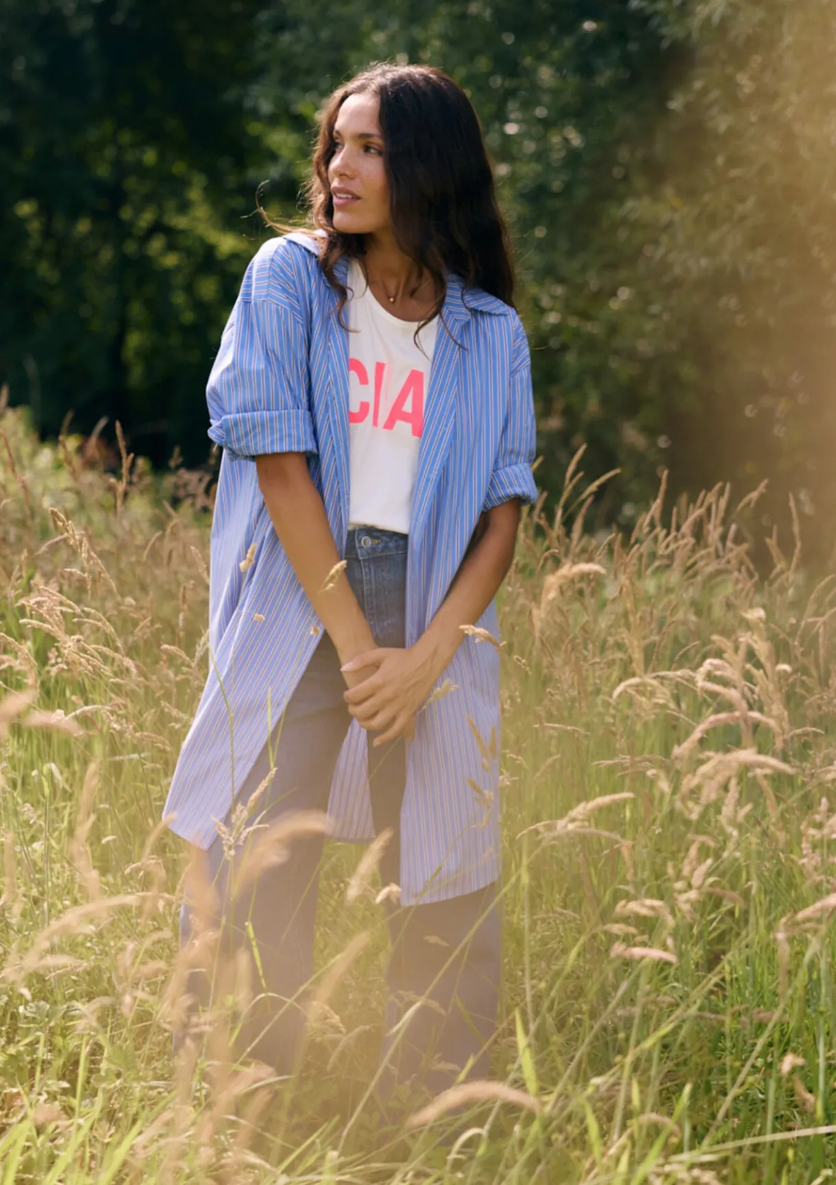 LolaLiza Gestreepte hemdjurk- Jurken