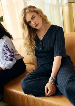 LolaLiza Gestreepte jumpsuit met ceintuur- Jumpsuits