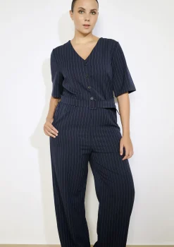 LolaLiza Gestreepte jumpsuit met ceintuur- Jumpsuits