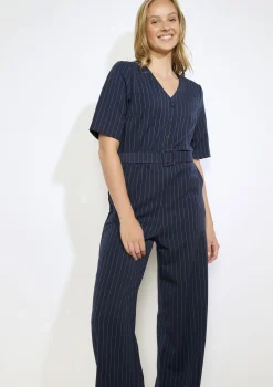 LolaLiza Gestreepte jumpsuit met ceintuur- Jumpsuits