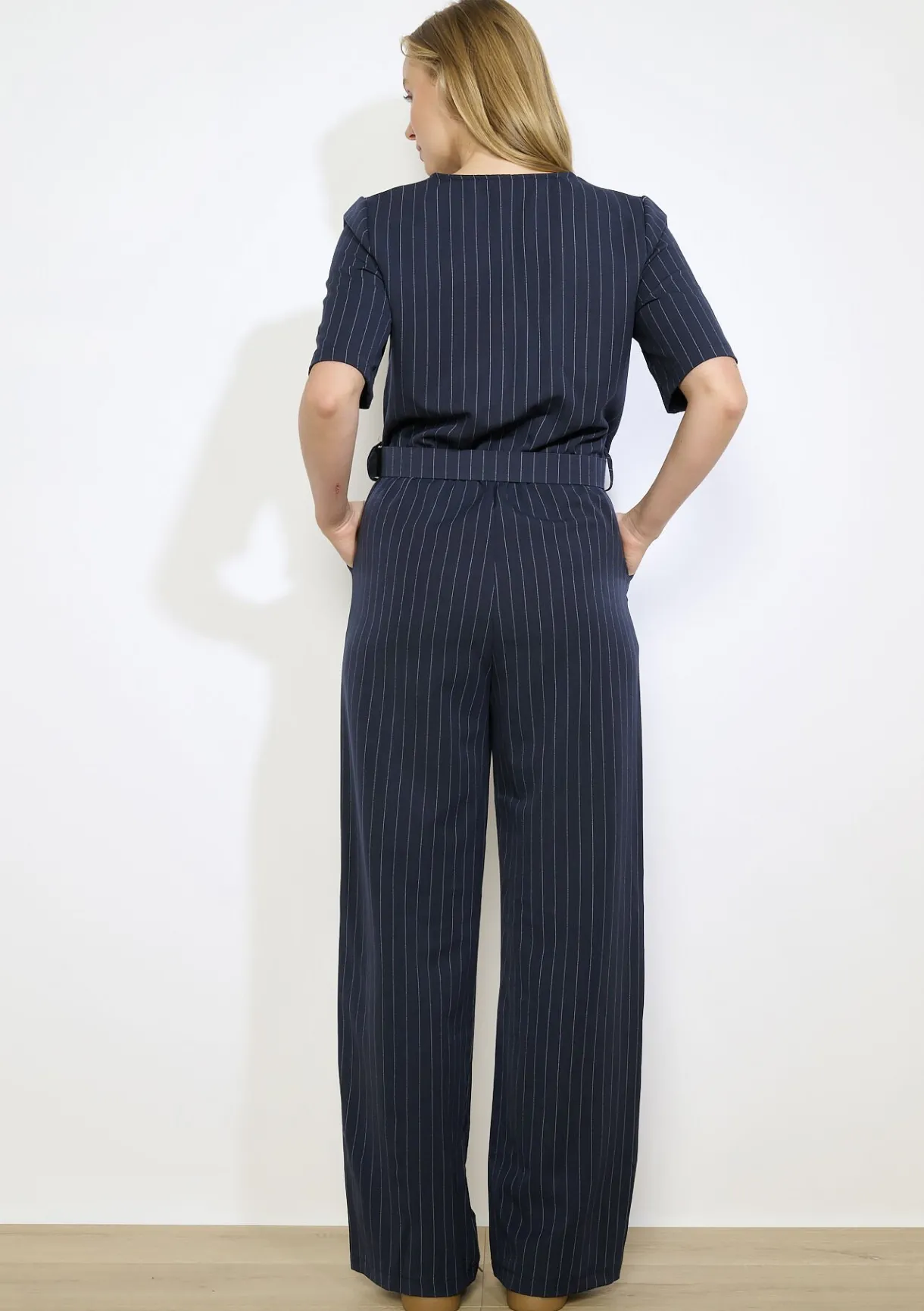 LolaLiza Gestreepte jumpsuit met ceintuur- Jumpsuits