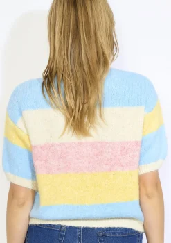 LolaLiza Gestreepte korte gilet- Truien En Cardigans