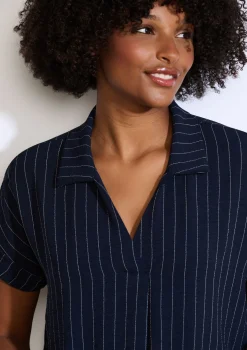 LolaLiza Gestreepte overhemdjurk- Jurken